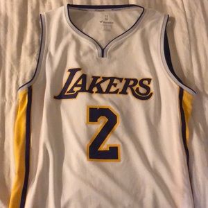 Lonzo Ball Lakers #2 White jersey